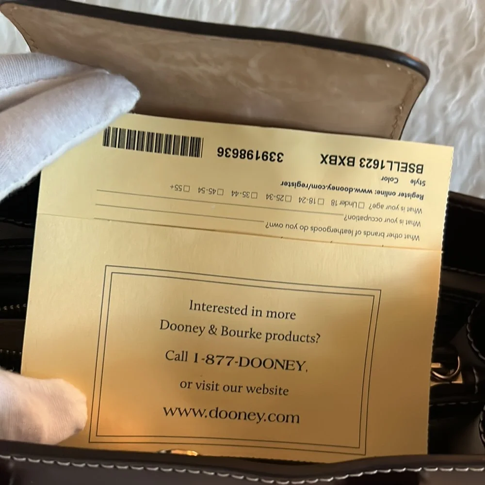 Dooney and Bourke Handbag - Bordeaux Color with Dust Bag - Picture 14 of 15